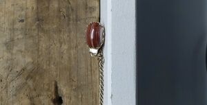 Vintage Gold Tone And Agate Sweater Clip